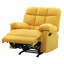 Fauteuil inclinable moderne jaune avec accoudoirs rembourrés-58301785