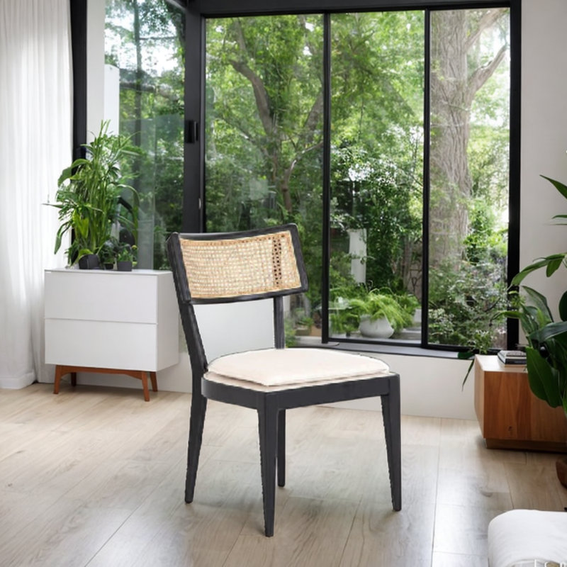 Chaise de salle à manger Anit, Noir