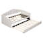 Lit de jour simple rembourré avec couchette, canapé-lit en velours avec ports de chargement USB, aucun sommier nécessaire