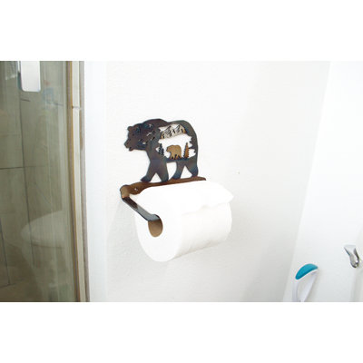 BEAR INSIDE BEAR TOILET PAPER HOLDER