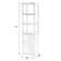 Elin 70" H x 18" W Etagere Bookcase