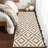 Geometric Machine Washable Rug for Living Room Bedroom Diamond Checkerboard Non-Slip Low Pile Rubber Backing Area Rug for Playroom Office Kitchen Dining Room Dorm and Bedside Decor-1863064093