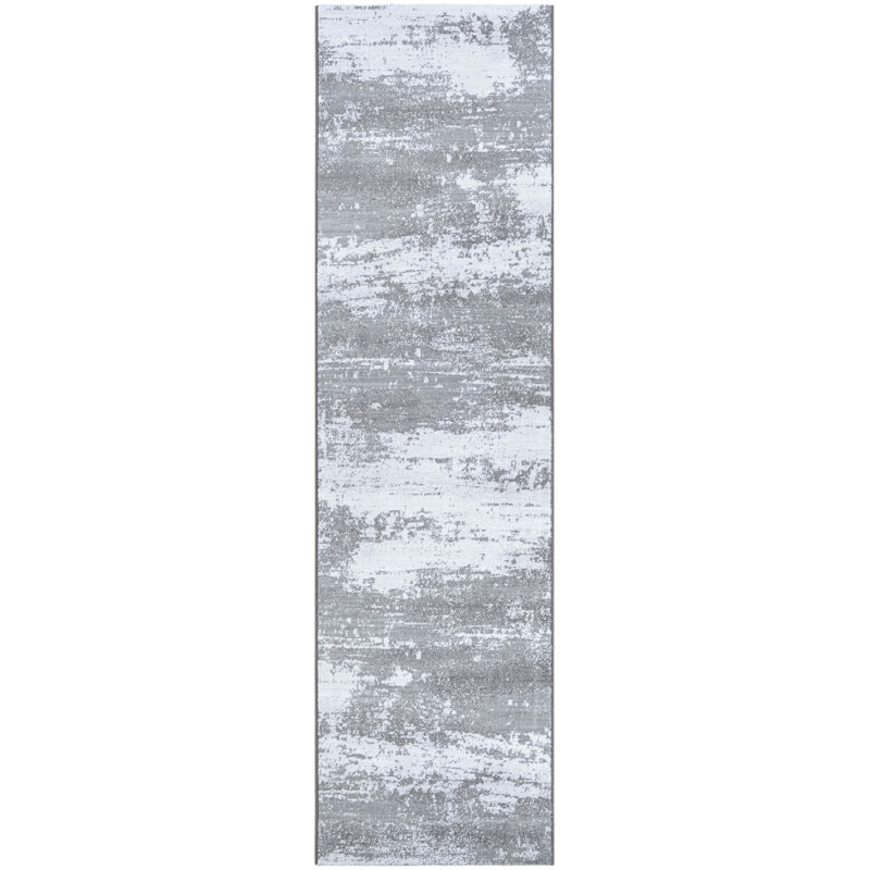Driggers Abstract Mushroom Opal Performance Area Rug, Runner 2'2" x 7'10"
