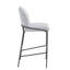 Tabouret de bar rembourré en métal-118472621