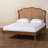 Calcote Mid-Century Brown Platform Bed-1556789543