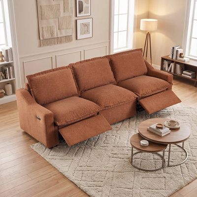 Upholstered 109.45 " Fabric Sofa