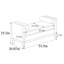 Élégant banc rembourré, repose-pieds avec traversins, banc pour chambre à coucher