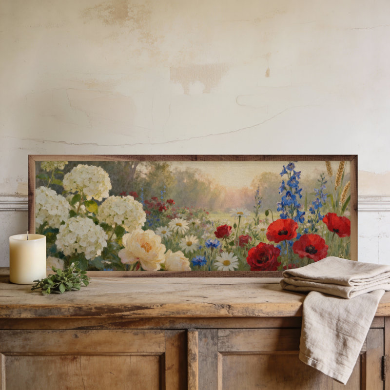 Americana Garden, 12" H x 36" W