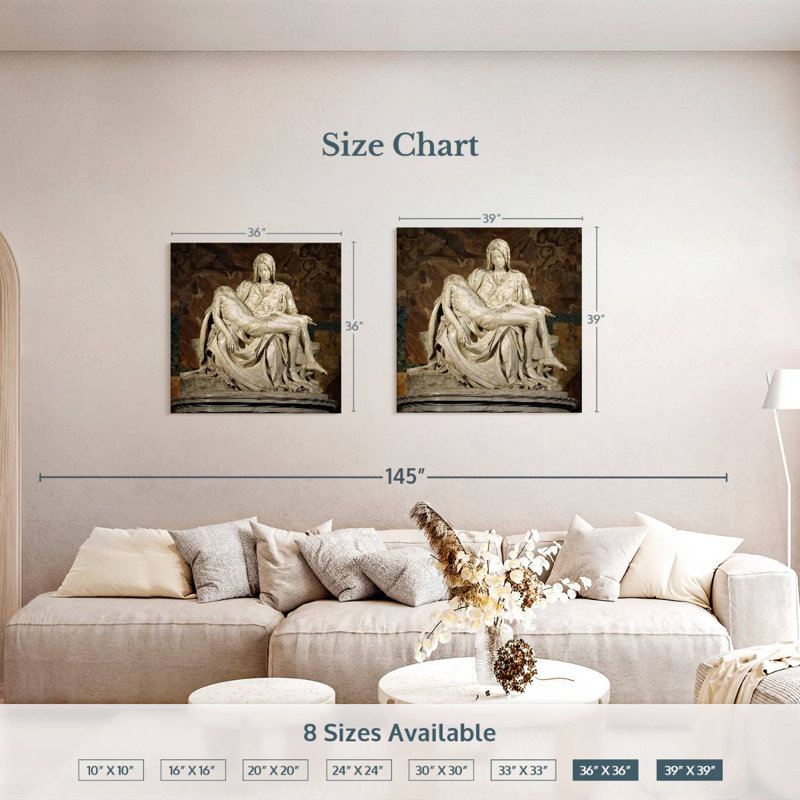 Leisha Pieta 1500, H 36 po x l 36 po