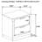 Sophia White 2-Drawer Nightstand-1314805104