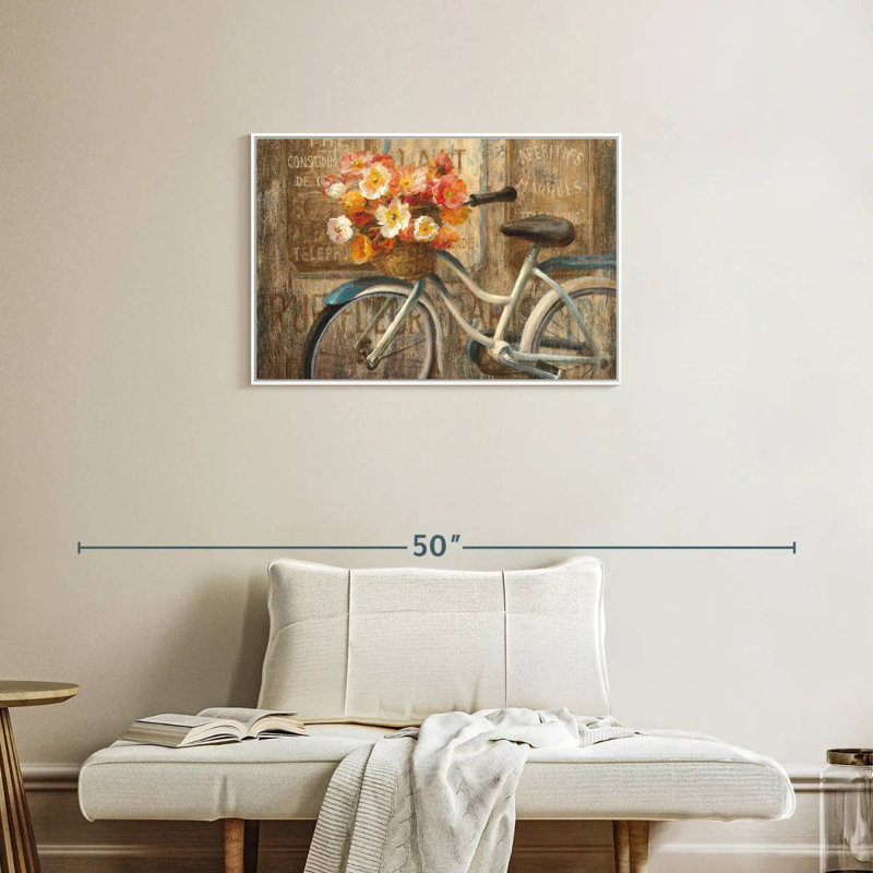 Rendez-vous au café II, Cadre flottant blanc, 31 po x 21 po