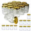 180ml Hexagonal Glass Storage Jar with Lid (Set of 72)