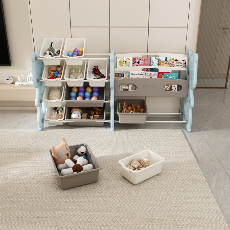 Rangement pour jouets pour enfants, Bleu