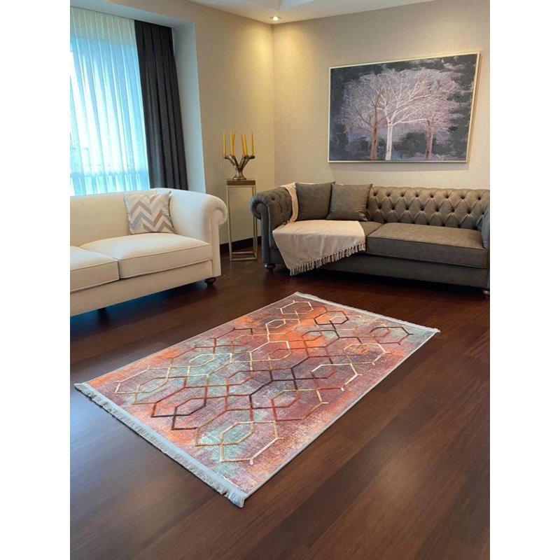 Tapis Lashia avec envers antidérapant, Rectangle 3 pi 11 po x 4 pi 11 po