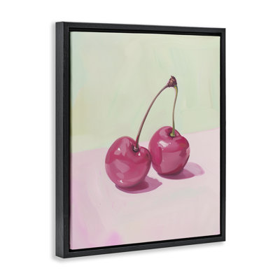 Luminous Cherries Still Life Floating Frame, design by Arlington Prints