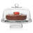 Libbey Selene 6-in-1 Multiuse Glass Server, Punch Bowl, Chip and Dip Bowl, Cake Stand