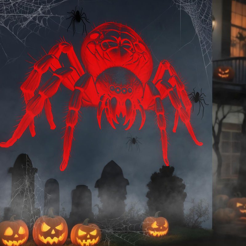 Lumière d'Halloween pour projecteur d'araignée, 3D dynamique - Projecteur en toile d'araignée pour l'extérieur intérieur, décorations d'Halloween HD imperméables pour la maison, la cour, la fenêtre, le mur, le cimetière