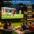 Portable Projector Screen Projector Screen Foldable with Stand,150in 160° Wide Angle 4K HD 16:9,Assembly Easy