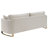 Ulrika Beige Upholstered Cushion Back Sofa