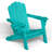 Oversize Foldable Adirondack Chair HDPE Weather-Resistant Firepit Chair With Cup Holder-971003473