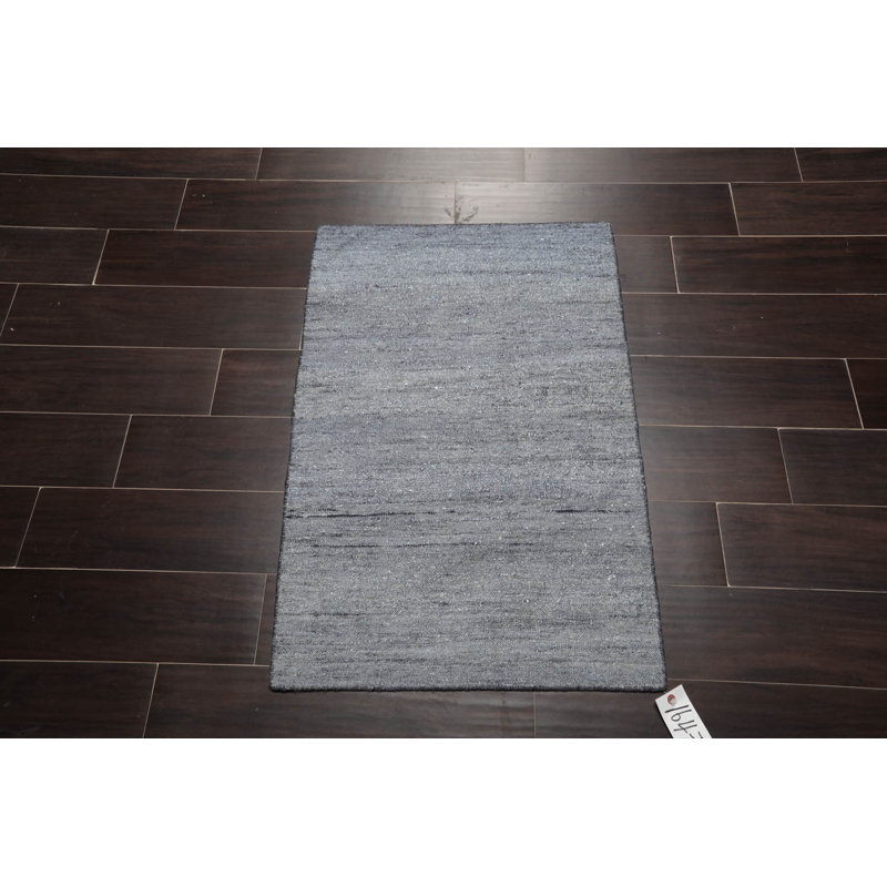 Kilim Non-Skid Kitchen Mat, Gray
