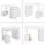 Lit mezzanine avec tiroirs, bureau et garde-robe-979162247-979162241