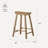 Maven Lane Luna Backless Stool in Wood Finish-92610974-93051216