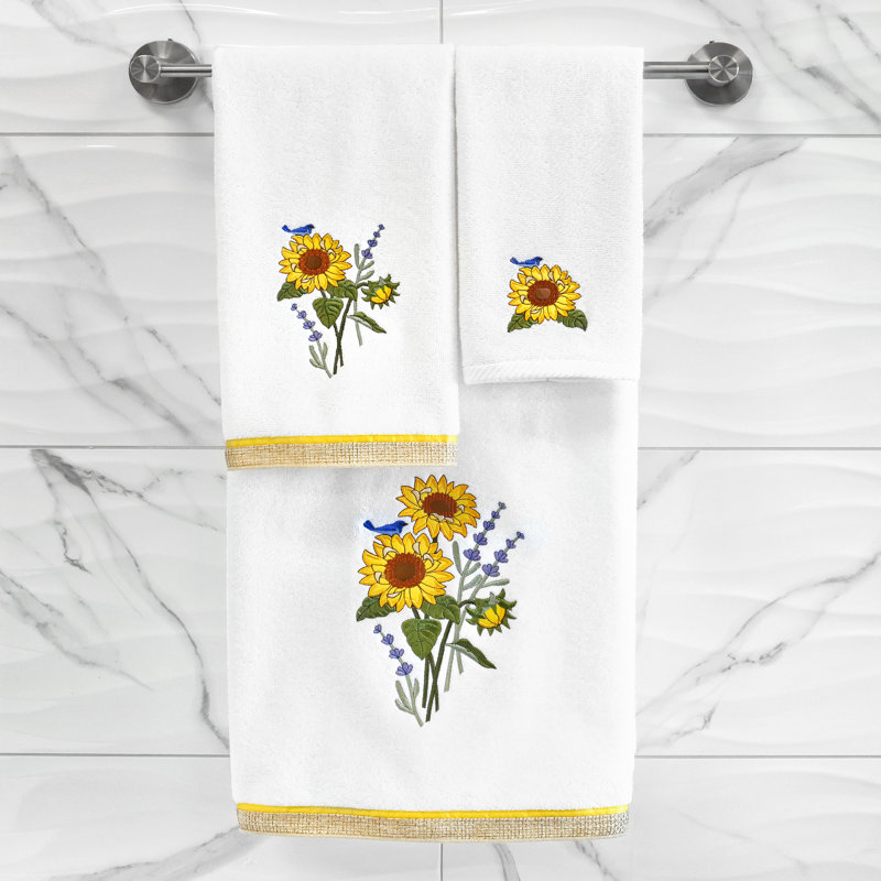 Essuie-mains 100% coton turc, Blanc, Hand Towel-2Pack
