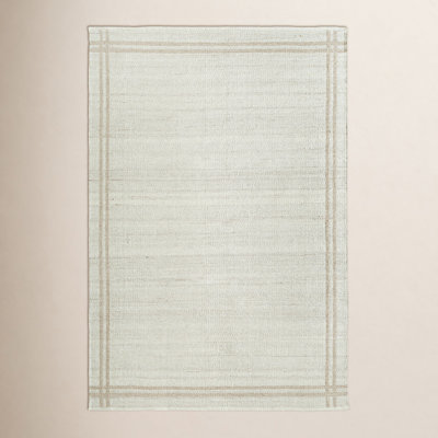 Lavande Hand-Woven Geometric Ivory Rug