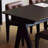 Black Retro Design Rectangular Dining Table-1923816119