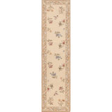 Highland Needleworks Hand Woven Dhurrie Wool Floral and Oriental Area Rug