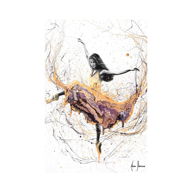 Violetta Ballerina by Ashvin Harrison - Print on Canvas, Wrapped Canvas, 20.32 cm H x 30.48 cm W