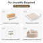 59" Modern Round Loveseat Sofa with Upholstered Design, No Assembly Required-1417296976