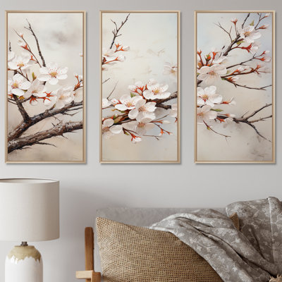 Minimalisme sur fond de cerisier beige II