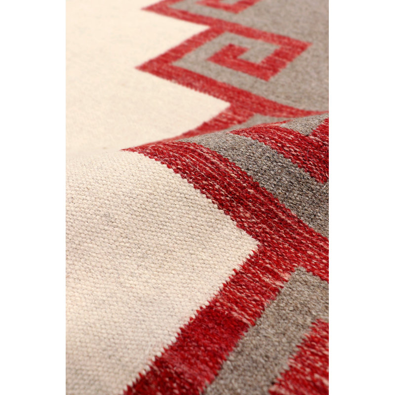 Canvello Reversible Wool Mocha Area Rug- 8'9'' X 12'