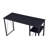 Rectangular Writing Desk With 2 Tier Shelf-746591577