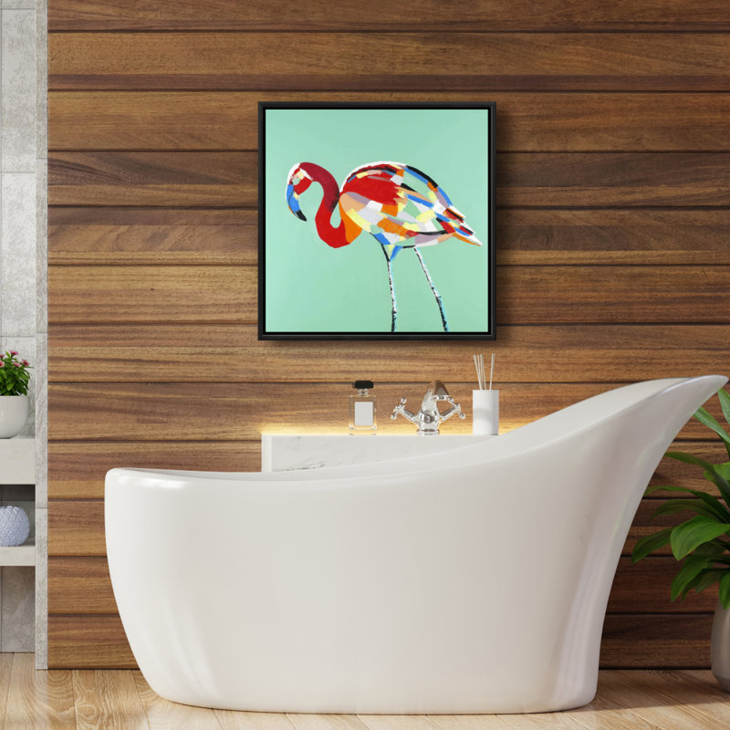 «Flamant rose multicolore»