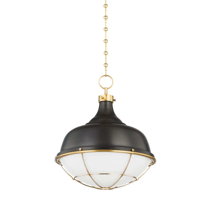 Holkham 1 Light Pendant, Distressed Bronze