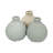 Clay, Set Of 3 5" Bud Vases, Multi