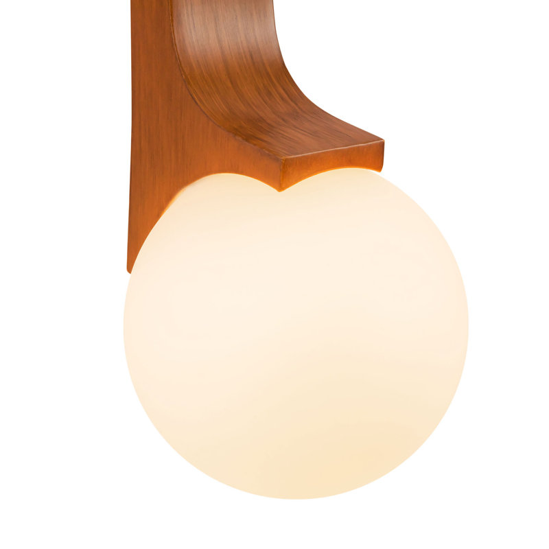 Briar 22-in Gold Wall Sconce, Walnut