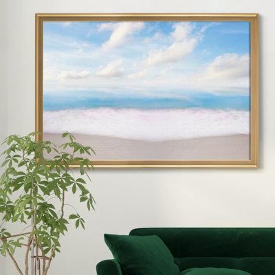 Photo de paysage de plage VII - Encadrée sous verre acrylique, décoration murale côtière pour salon