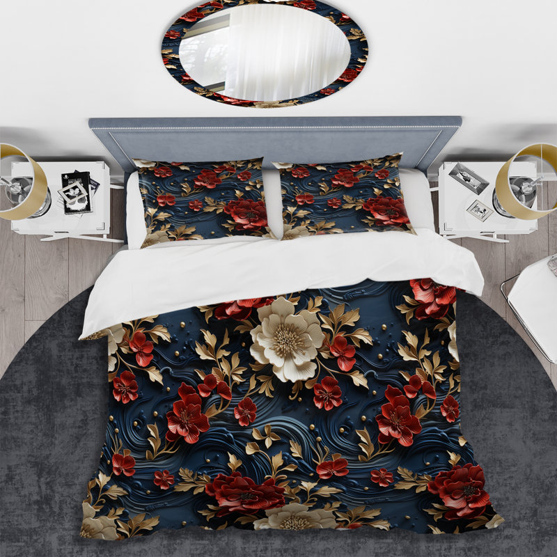 Literie laquée artistique, Housse de couette simple + 1 taie décorative stan