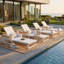 Chaises longues de patio modernes, fauteuil inclinable réglable avec accoudoirs pliables en teck-1863399562
