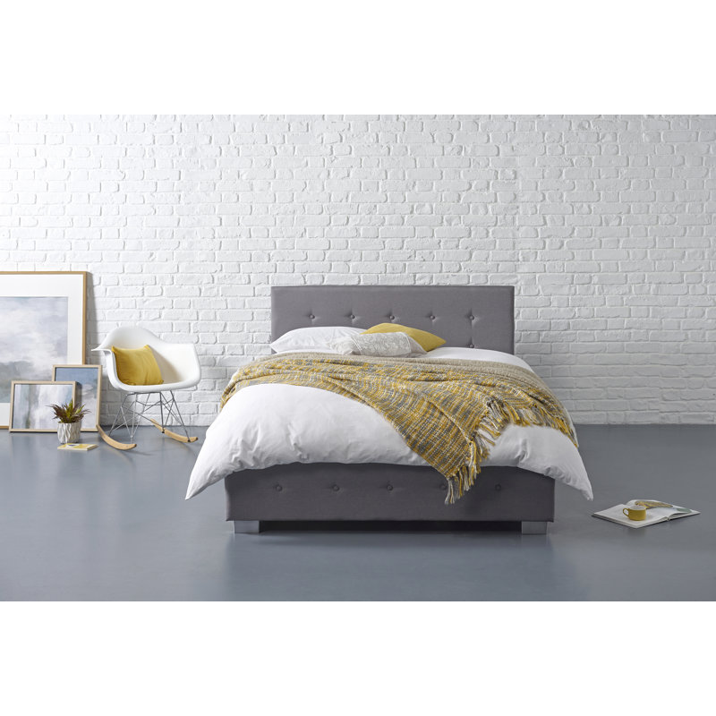 Alfreida Upholstered Ottoman Storage Bed, Single