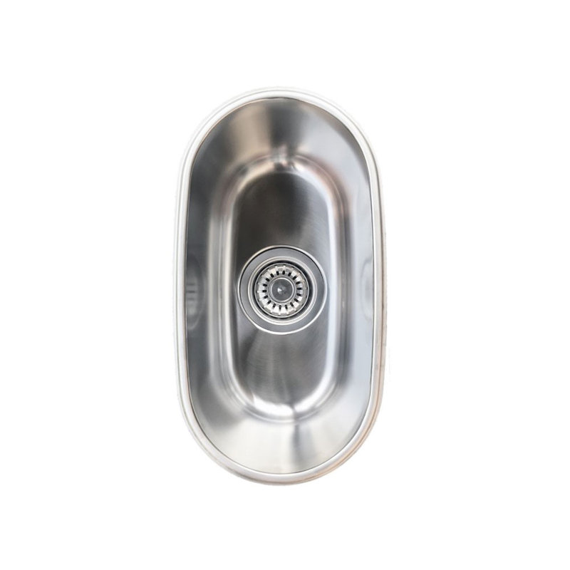 Évier de cuisine en acier inoxydable encastrable L 15 po x l 8 po Italia Kitchen Series