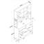 Armoire polyvalente moderne, noyer et blanc, 47,2 x 86,0 x 15,7 pouces | 100% aggloméré mélaminé de qualité E1 | Fixation murale, nombreuses tablettes et 2 tiroirs | Solution de rangement élégante pour la maison et le bureau