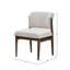 Chaise rembourrée en bois massif Halren - Lin taupe-943191228
