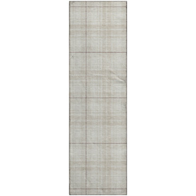 Premium Machine Washable Lyndhurst AMF993 Plaid Rug