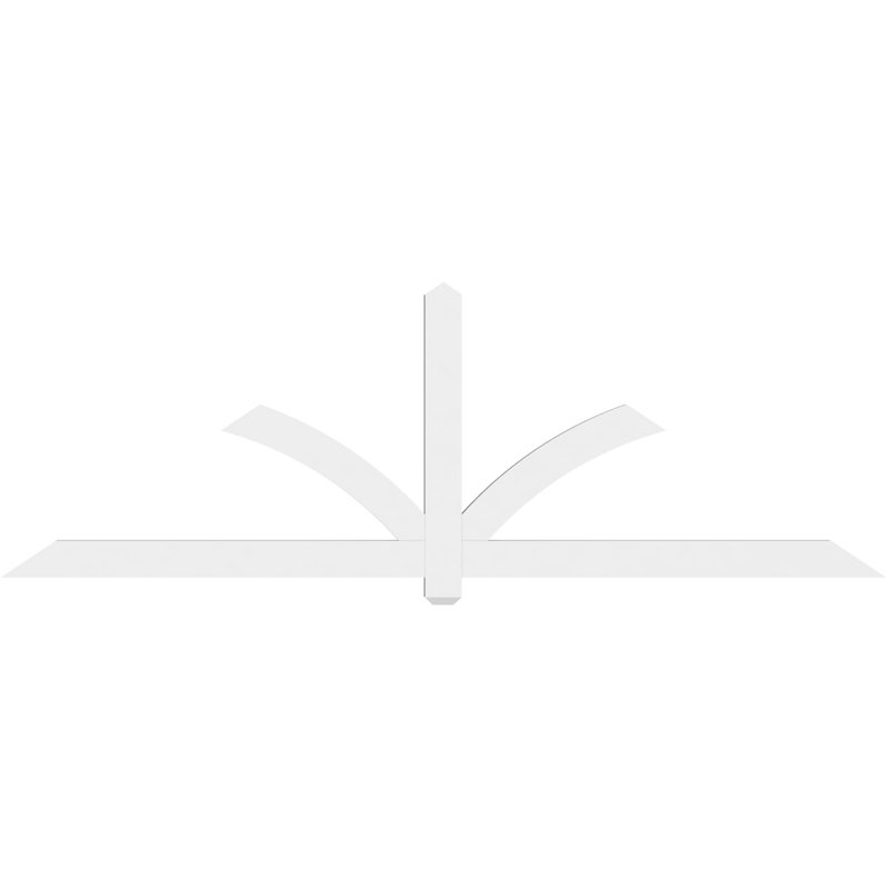Support pour pignon en PVC Redmond, H 32 po x l 96 po (pas : 8/12), P 2 po x F 4 po