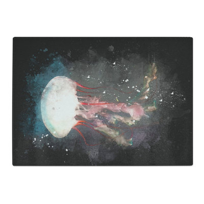 Tempered Glass Beauty of a Jellyfish Chopping Board